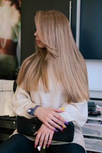 ombre beżowy blond